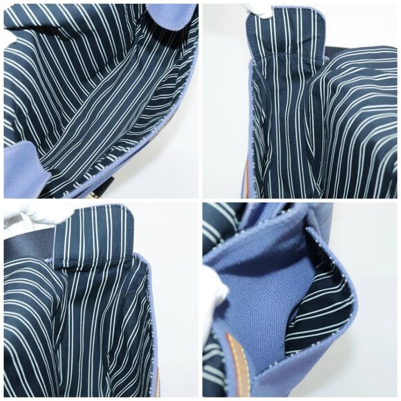 LOUIS VUITTON Antigua Buzzus PM Shoulder Bag Blue M40081 LV Auth bs19172 - Picture 16 of 16